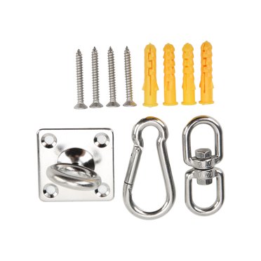 Swivel Swing Hangers, Swing Ceiling Mount Set 551LB Load Capacity Heavy Duty Stainless Steel Firm Connection  for Yoga Hammock