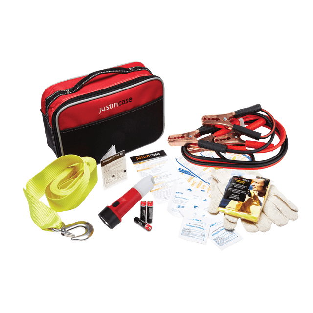 Justin Case Travel Pro Trousse de Sécurité Auto, Trousse de Sécurité Routière d'Urgence Automobile