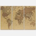 thumbnail image 4 of Designart Ancient Map of The World III Canvas Wall Art, 4 of 4