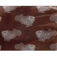 thumbnail image 4 of oneOone Tissu Georgette Viscose Tissu à Imprimé Poisson en Blocs BTY 42 Pouces de Large, 4 of 4
