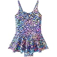 thumbnail image 1 of Birdeem Toddler Kids Baby Girls Fashion Cute Leopard Print Bikini Ruffles One-Piece Swimsuit, 1 of 9