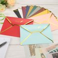 thumbnail image 5 of Unique Bargains B6 Luxury V Flap Gold Border Invitation Wedding Envelopes, Pink 10 Pack, 5 of 5