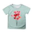 thumbnail image 2 of WEAIXIMIUNG Haut à Manches Courtes pour Enfants Imprimé T-Shirt Décontracté 160, 2 of 4