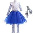 thumbnail image 1 of Costumes de Cheerleader pour Filles Robe Halloween Fête d'Anniversaire Cosplay, 1 of 6