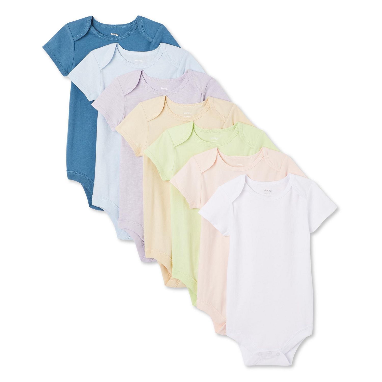 Lot de 7 cache-couches George collection non genrée pour nourrissons