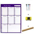 thumbnail image 1 of Bangcool Ensemble de Calendrier Tableau Blanc Magnétique 11 x 16 Po Calendrier de Réfrigérateur Planificateur Effaçable à Sec, 1 of 10