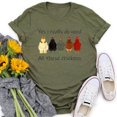 thumbnail image 4 of Women Yes I Really Do Need All These Chickens T-Shirt Tee-Rose Gold-M, 4 of 5