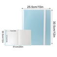 thumbnail image 3 of xaoyunyn 9 Pocket Trading Card Binder with 360 Side Loading Pockets and Elastic Strap for Sports Cards MTG and Baseball Protection, 3 of 7