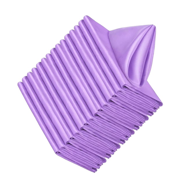 Baohd 20pieces Durable And Easy To Clean Table Napkins For Everyday Wide Application Square Table Napkin violet