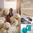 thumbnail image 2 of Hand Arm Knitting Blanket Thick DIY Chunky Yarn Roving Knitted Blanket Bulky Yarn Winter Warm, 2 of 8