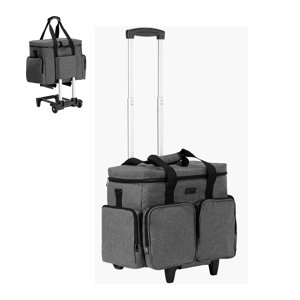 KFFKFF Sac portable roulant, compatible avec les ordinateurs portables jusqu'à 15.6 Pochettes, mallette à roulettes, sac à dos