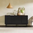 thumbnail image 2 of Pemberley Row MDF Black Sideboard Rectangular Adjustable Shelves 63" Unassembled, 2 of 16