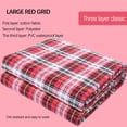 thumbnail image 2 of Large Multicolor Urine Mats TPU Cotton Incontinence Waterproof Cotton Incontinence Pad Foldable Diaper Absorbent Mattress Nappy Bed Sheets Red Plaid1, 2 of 5