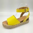 thumbnail image 4 of XZNGL Chaussures à Plateforme Femme Sandales d'Été Bout Ouvert Décontractées Chaussures à Plateforme Compensée Décontractées Chaussures en Toile Décontractées, 4 of 7