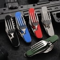 thumbnail image 3 of Compact Multi-Functional Outdoor Tool with Detachable Aluminum Handle - Swiss Crafted Foldable Knife for Camping, Hiking & Travel, Ideal Fruit Cutter and Practical Gift for Outdoor Enthusiasts (Steel, 3 of 5