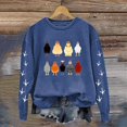 thumbnail image 2 of Kcodviy Femmes Décontracté Manches Longues Tenue Extraterrestre Femmes Chandails à Col Rond Manches Longues Confortable Chic Chandail en Molleton Poulet Graphique Imprimé Chandail Actif en Molleton Femmes Chandails Haut Blouse, 2 of 4