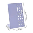 thumbnail image 4 of Outoloxit Freestanding Metal Desktop Pegboard Matte Purple L-Shaped Hole Display Organizer for Office Study Vanity Table Decor, 4 of 7