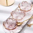 thumbnail image 2 of MasteelfCA 4 Pcs Flower Sauce Dishes Glass Appetizer Serving Plates Small Spice Plates, 2 of 8