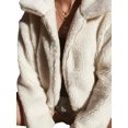 thumbnail image 4 of Faithtur Veste d'Hiver pour Femmes à Fermeture Éclair en Polaire Duveteuse à Manches Longues, 4 of 7