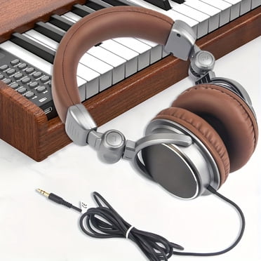 High End Studio Wired Monitor Headphones Over Ear Stereo Music Earphones Foldable DJ Headsets