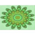 thumbnail image 1 of Ahgly Company Machine Washable Indoor Rectangle Transitional Jade Green Area Rugs, 2' x 5', 1 of 7