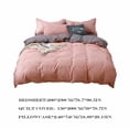 thumbnail image 3 of Four Piece Plain Printed Soft and Breathable Bedding Set for Bed 150X200, 3 of 9