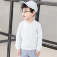 thumbnail image 1 of LSLJS Toddler Baby Boy Girl Fleece Pullover Sweatshirt Solid Color Crewneck Blouse Shirt Tops Warm Fall Winter Clothes, 1 of 4