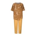 thumbnail image 4 of Ensembles 2 Pcs pour Femmes Imprimé Col Ras du Cou Manches Courtes Chandail à Enfiler Hauts + Pantalon Ensemble de Pantalons Ensembles Confortables pour Femmes en Liquidation, 4 of 6