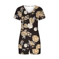 thumbnail image 3 of Ensembles d'Été 2 Pcs pour Femmes, Col en V, Manches Courtes, Ensemble Deux Pièces Confortable pour la Maison, Ensemble de Pyjama, Ensemble de Sport, Tenues Deux Pièces pour Femmes, Ensembles d'Été en Liquidation, 3 of 4