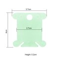 thumbnail image 3 of kurtrusly Embroidery Thread Winding Card Organizer Cross-stitch Line Thread Bobbin Plastic Card, green, 100pcs, 3 of 5