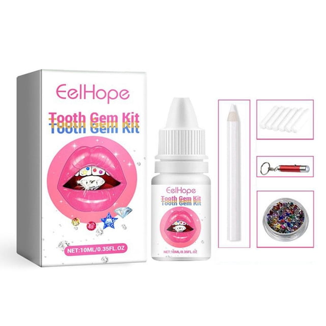 Teeth Gem Kit,Tooth Diamonds Gems Kit For Teeth DIY Teeth A1J8 Crystals