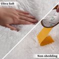 thumbnail image 4 of GlowSol 8x10 Shag Area Rug Modern Indoor Plush Fluffy Rugs Extra Soft and Comfy Shaggy Carpet Rugs for Bedroom Living Room Dorm, White, 4 of 5