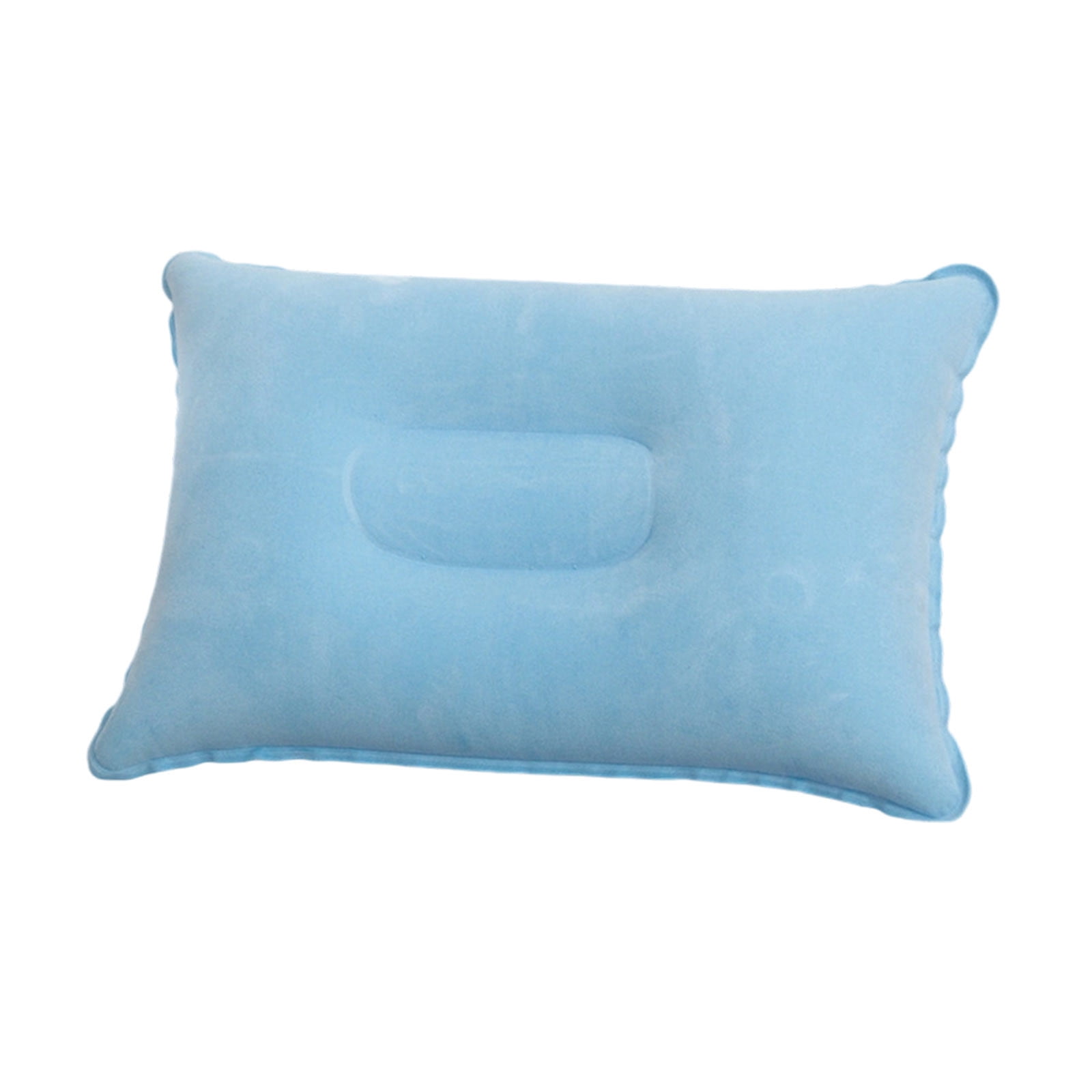 D Inflatable Camping Pillow With Flocked Surface Portable Blow Up Pillow For Travel Hiking Beach Outdoor Activities Compact Lightweight Comfortable Support