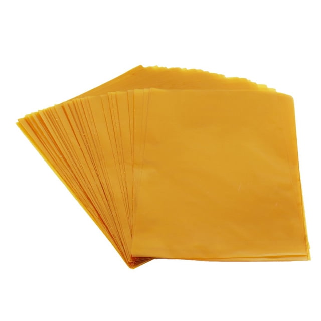 100Pcs Transparent Foldable Cellophane Bags Plastic Festival Ambience Cellophane Candy Bags for Children