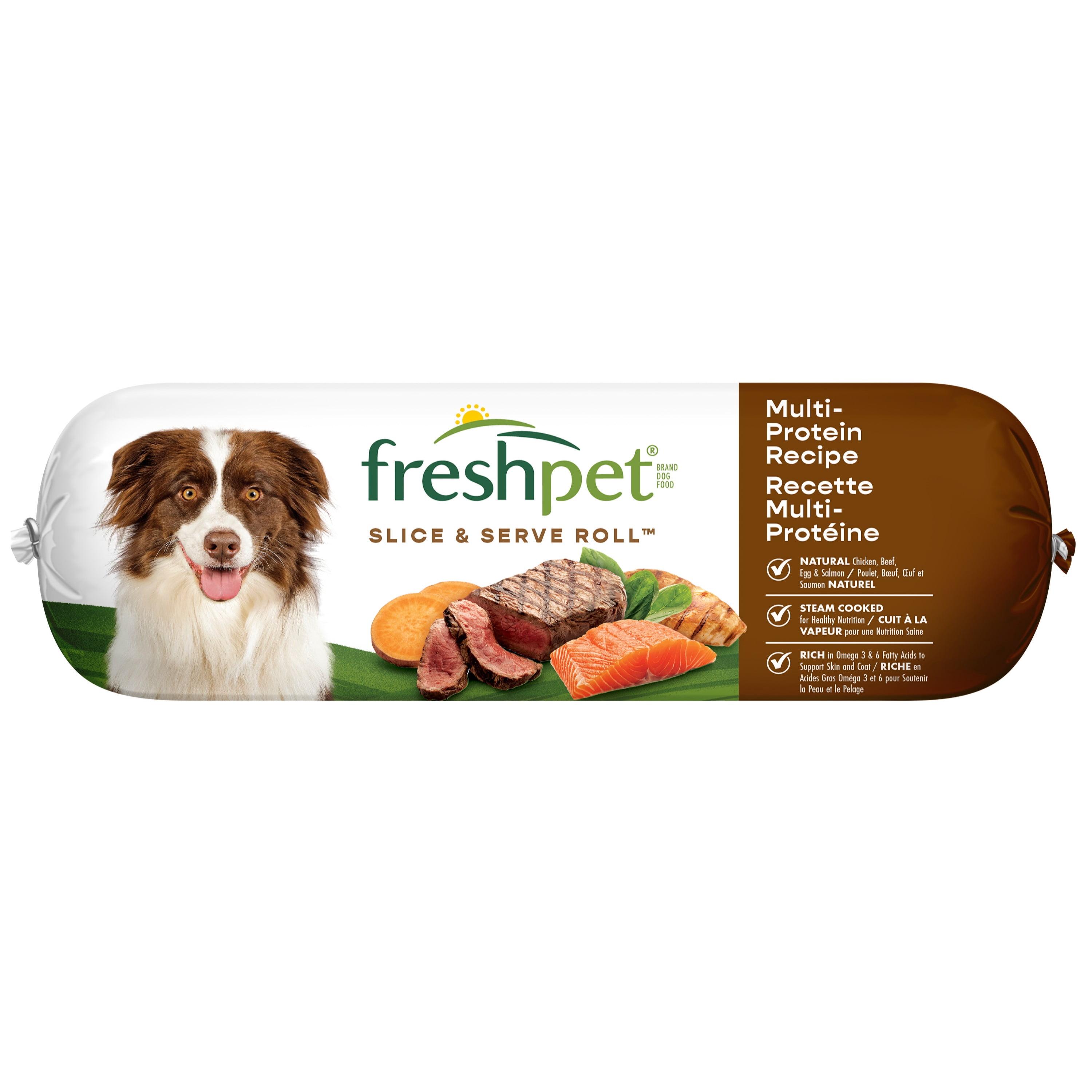 Freshpet Fresh Dog Food, Multi-Protein Recipe, Slice & Serve 100g