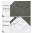 thumbnail image 3 of maskred Cargo Pant Large Application Respirant et Confortable en Coton Grande Poche Khaki 29, 3 of 6