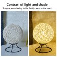 thumbnail image 4 of SuoKom Bedroom Lamp, Children's Night Lamp - Cane Ball Lamp 5.9 Inch Led Spherical Cane Ball Lamp, Dimmable Led Projection Lamp, with Remote Control, 4 of 6