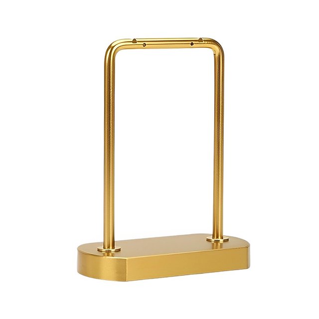 Wweixi Display Rack Necklace Holder Fine Workmanship Compact Size Exquisite Smooth Surface Pendant Stand Attractive Jewelry Supplies Gold