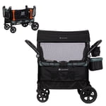 Baby Trend Quest PLUS 2-in-1 Wagon de poussette pour les nourrissons aux tout-petits avec des barres latérales déroulantes-converties au banc; 30% un pli plus compact; 110 Capacité lb