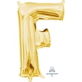 thumbnail image 1 of Anagram International Party-Eh! Gold Letter F Balloon, 1 of 3