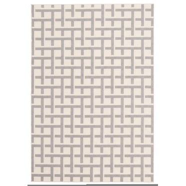 Tapis Intérieur/Extérieur pour Balcon, Patio et Jardin ECARPET Villa Gris