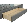 thumbnail image 2 of Lit Plateforme di rangement, 60 po, Gris clair, 2 of 8