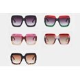 thumbnail image 2 of FEISEDY Oversized Square Sunglasses Multi Tinted Glitter Frame Stylish Inspired B2276, 2 of 6