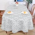 thumbnail image 4 of Grey Oval Tablecloth 60x102in for Oval Table Waterproof Table Cloths for Dining Room Indoor Outdoor Table Cloth, 4 of 5