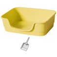 thumbnail image 1 of GROWTH TANK Large Cat Litter Box Enclosure Design Four Seasons High Sided Cat Litter Pan yellow, 1 of 9