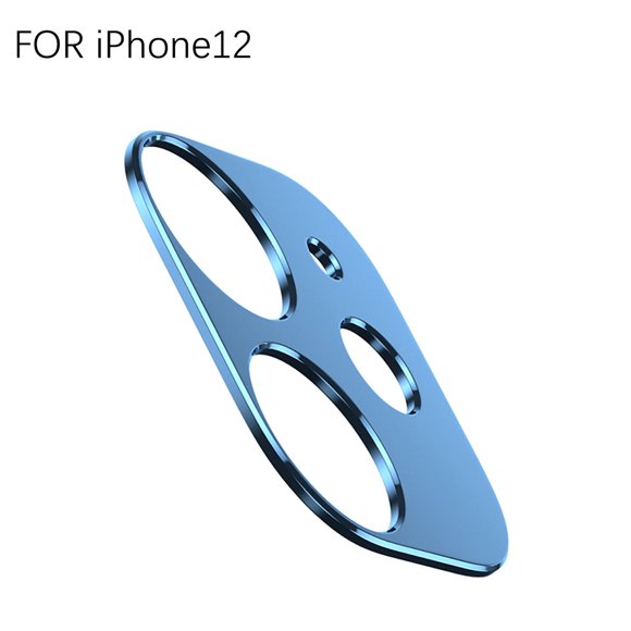 Phone Camera Cover Aluminum Alloy Phone Camera Lens Film Film Phone Camera Cover Protector, Blue, Replacement for iPhone 12