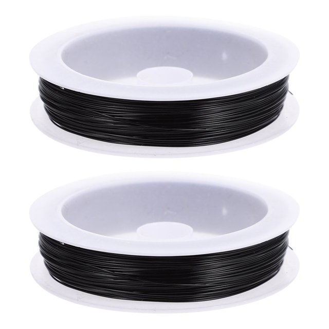 SUTENGDA 2 Rolls Black Colored Iron Wire for Flower Arranging and Crafts