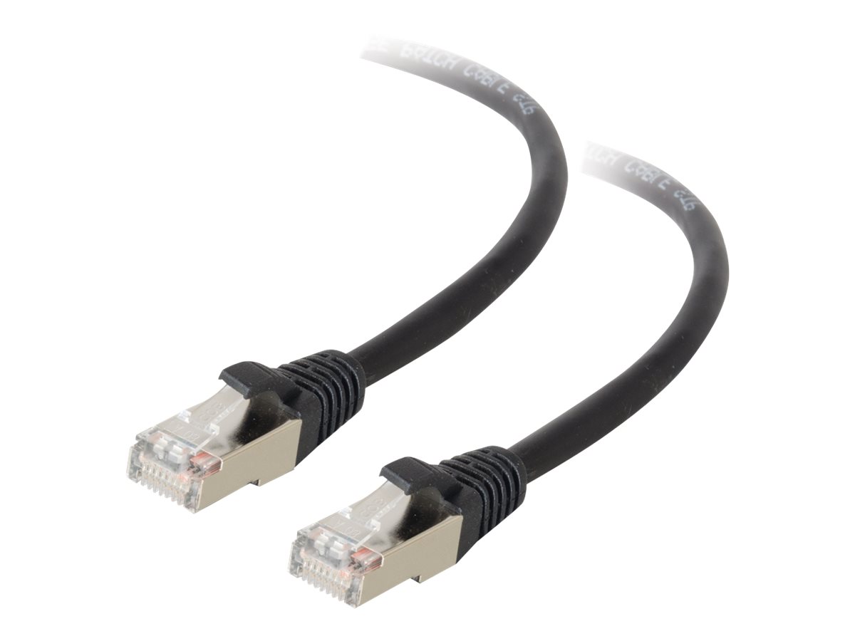 Câble de Raccordement - RJ-45 (m) - RJ-45 (m) - 100 Pi - STP - ( CAT 5e ) - Noir