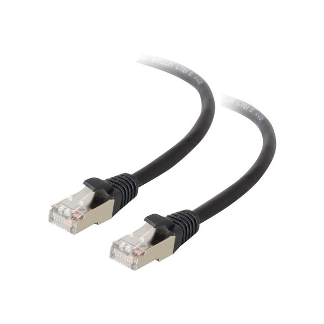 Câble de Raccordement - RJ-45 (m) - RJ-45 (m) - 100 Pi - STP - ( CAT 5e ) - Noir