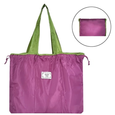Dvkptbk Reusable Grocery Bag Foldable, Washable Grocery Tote Strap, Large Capacity Drawstring Shopping Bag, Heavy Duty Shopping Tote, Wallet Bag for Pocket on Clearance